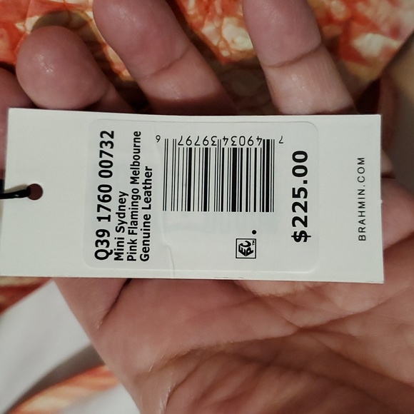 Brahmin Mini Sydney and Ady Wallet Set Pink Flamingo - Picture 10 of 11